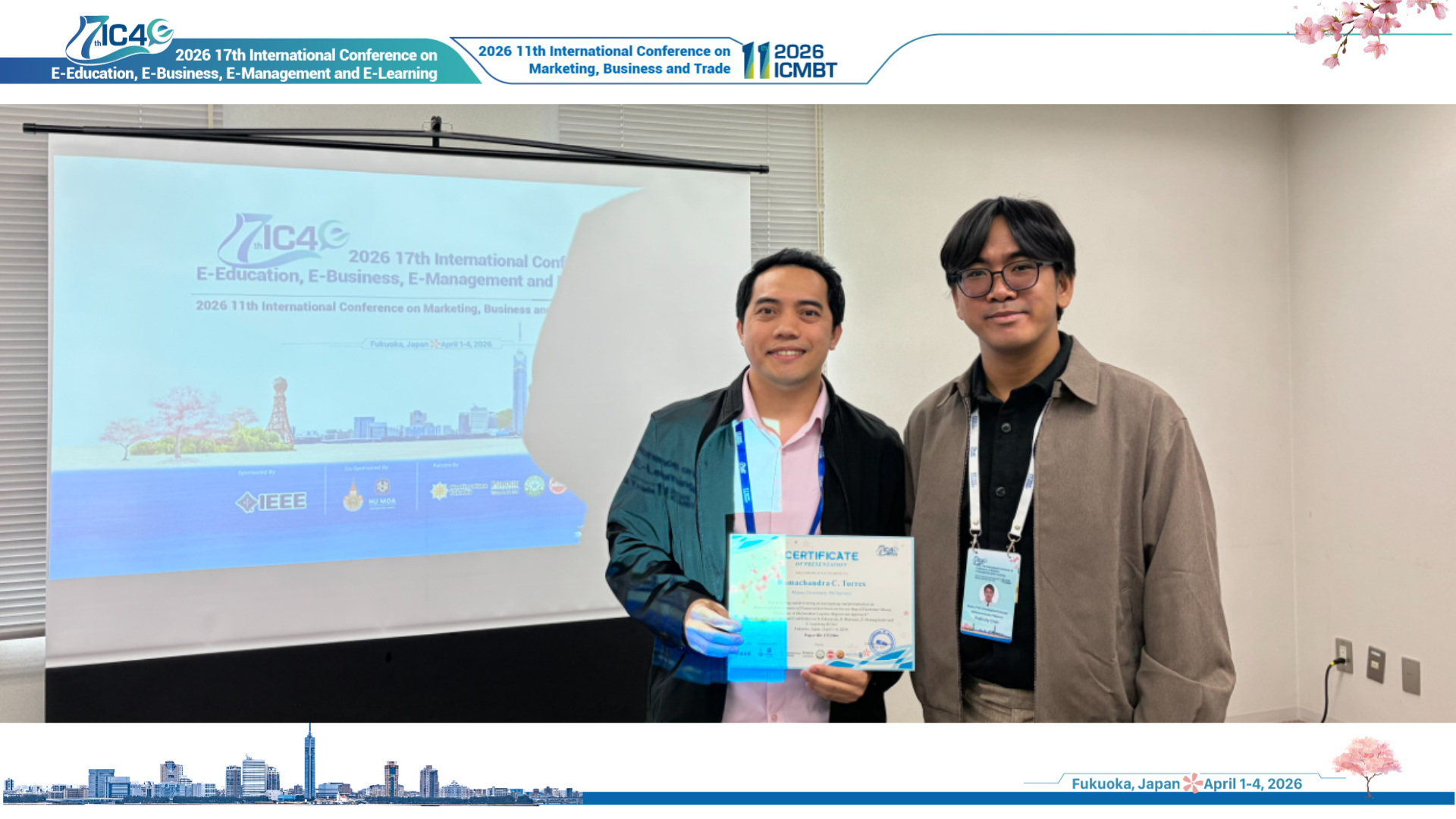 Best Presentation Award Winner - Special Session 3